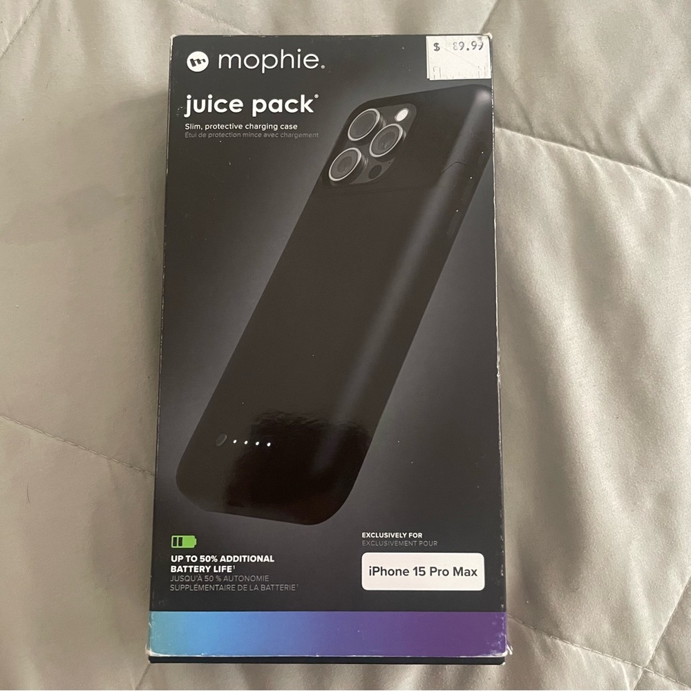Mophie Black Iphone 15 Pro Max Charging Case